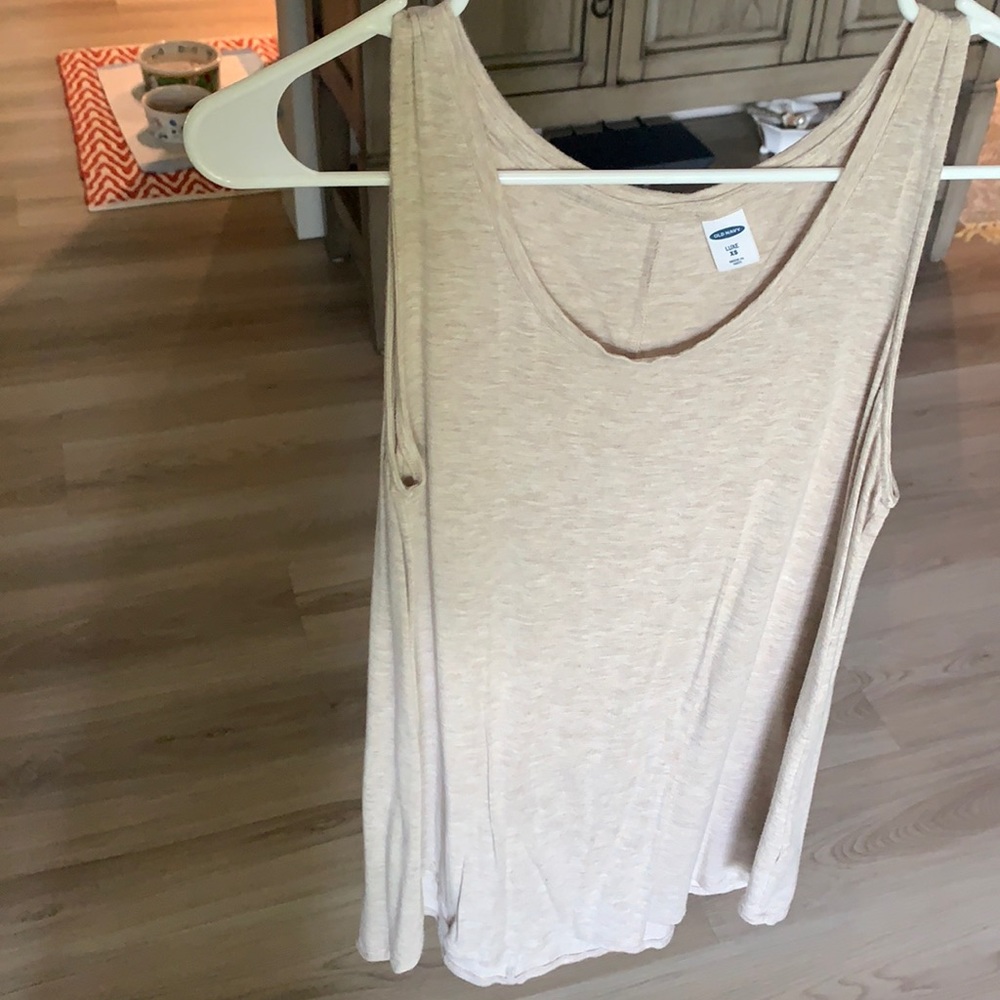 Oatmeal colored tank top